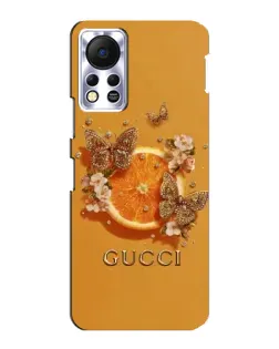 Чехол для Infinix Hot 11s с картинкой «Gucci — золотые бабочки» Чехол для Infinix Hot 11s с картинкой «Gucci — золотые бабочки»