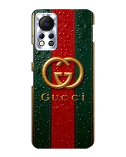 Чехол для Infinix Hot 11s с картинкой «Gucci — фирменная полоса и золото» Чехол для Infinix Hot 11s с картинкой «Gucci — фирменная полоса и золото»