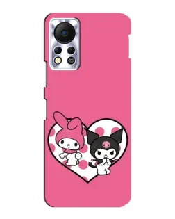 Чехол для Infinix Hot 11s с картинкой «Kuromi и My Melody»