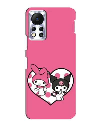 Чехол для Infinix Hot 11s с картинкой «Kuromi и My Melody»