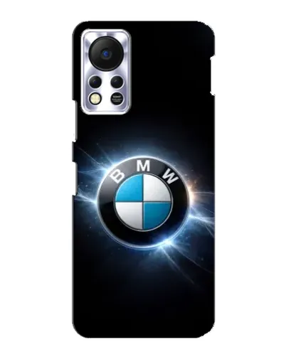 Чехол для Infinix Hot 11s с картинкой «BMW — неоновое сияние»