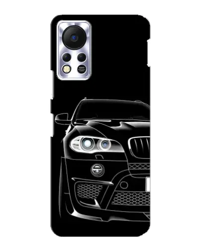 Чехол для Infinix Hot 11s с картинкой «Темный силуэт BMW»