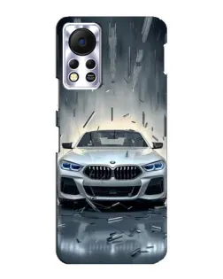 Чехол для Infinix Hot 11s с картинкой «BMW в свете фар»
