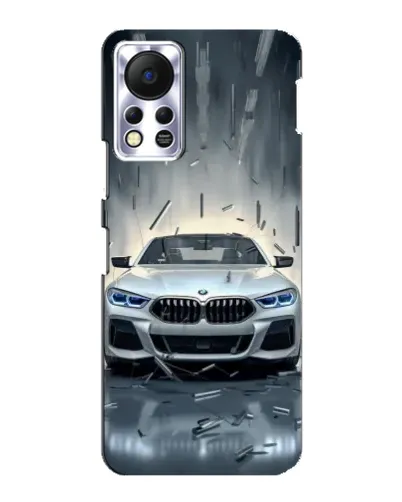 Чехол для Infinix Hot 11s с картинкой «BMW в свете фар»