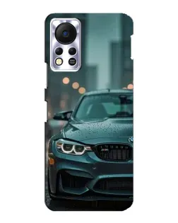 Чехол для Infinix Hot 11s с картинкой «BMW в огнях города»