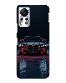 Чехол для Infinix Hot 11s с картинкой «BMW на мокрой дороге»