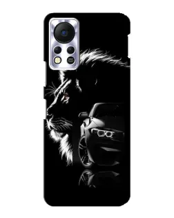Чехол для Infinix Hot 11s с картинкой «BMW и лев»