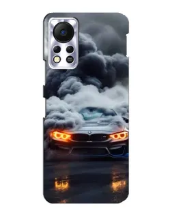 Чехол для Infinix Hot 11s с картинкой «BMW в дыму»