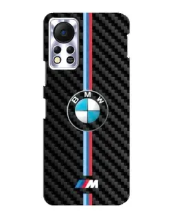 Чехол для Infinix Hot 11s с картинкой «Эмблема BMW и карбон»