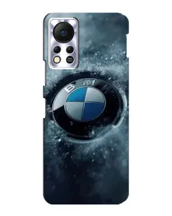 Чехол для Infinix Hot 11s с картинкой «Логотип BMW — лед»
