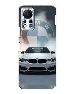 Чехол для Infinix Hot 11s с картинкой «BMW в белом дыму»