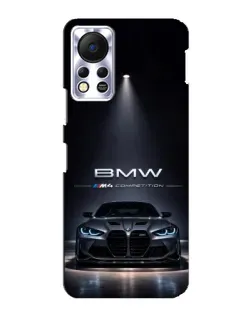 Чехол для Infinix Hot 11s с картинкой «BMW сквозь ночной город»