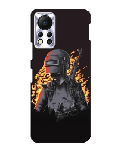 Чохол для Infinix Hot 11s з картинкою «PUBG — вогняний силует» Чохол для Infinix Hot 11s з картинкою «PUBG — вогняний силует»