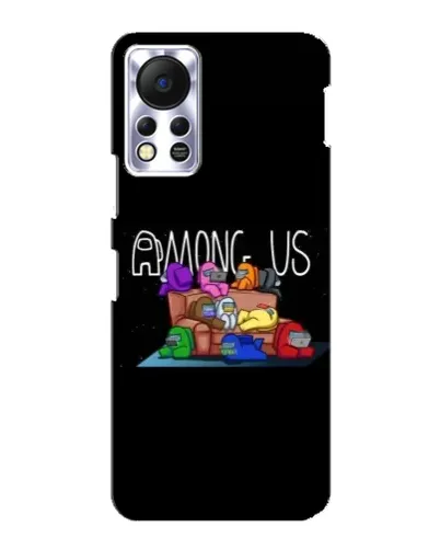 Чехол для Infinix Hot 11s с картинкой «Логотип Among Us»