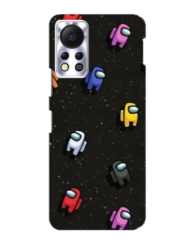Чехол для Infinix Hot 11s с картинкой «Космический паттерн Among Us»