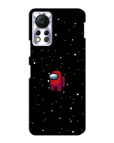 Чехол для Infinix Hot 11s с картинкой «Красный Among Us»