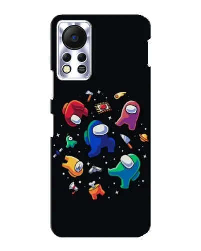 Чехол для Infinix Hot 11s с картинкой «Among Us космос»