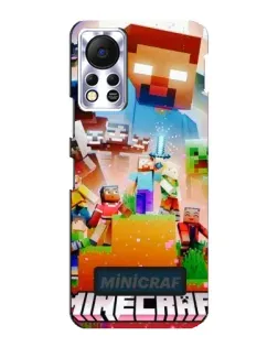 Чохол для Infinix Hot 11s з картинкою «Minecraft герої гри»