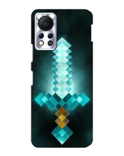 Чохол для Infinix Hot 11s з картинкою «Алмазний меч неон»