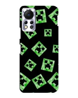 Чохол для Infinix Hot 11s з картинкою «Паттерн з кріперами»