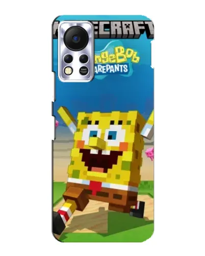 Чехол для Infinix Hot 11s с картинкой «Губка Боб Minecraft» Чехол для Infinix Hot 11s с картинкой «Губка Боб Minecraft»