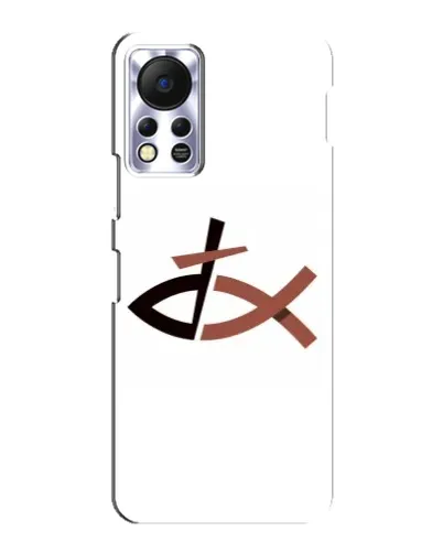 Чехол для Infinix Hot 11s с картинкой «Рыба и крест»