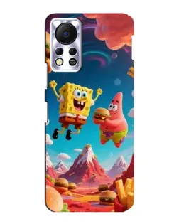 Чехол для Infinix Hot 11s с картинкой «Космический фастфуд»