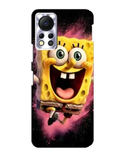 Чехол для Infinix Hot 11s с картинкой «Взрывной Спанч Боб»