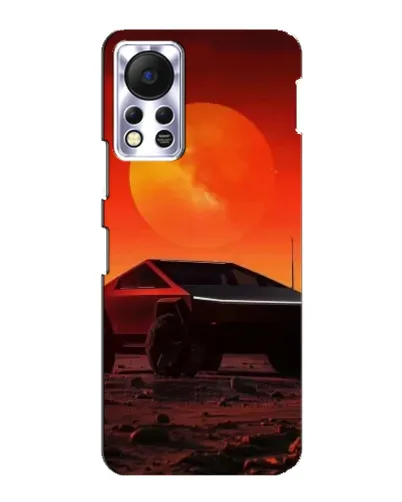 Чохол для Infinix Hot 11s з картинкою «Cybertruck на Марсі»