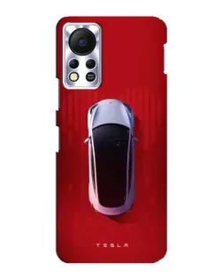 Чехол для Infinix Hot 11s с картинкой «Tesla Top View»
