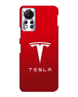 Чехол для Infinix Hot 11s с картинкой «Tesla Red Classic»