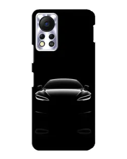 Чехол для Infinix Hot 11s с картинкой «Силуэт Tesla Night»