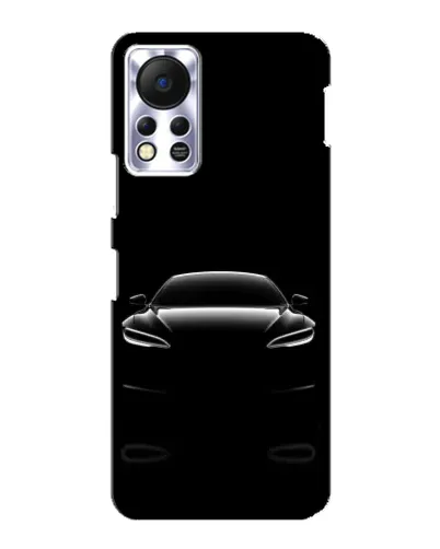 Чохол для Infinix Hot 11s з картинкою «Силует Tesla Night»