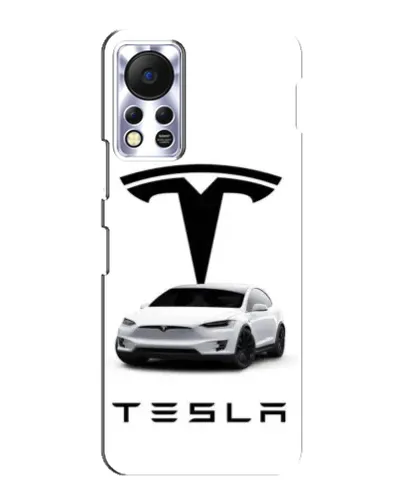 Чохол для Infinix Hot 11s з картинкою «Tesla White Style»