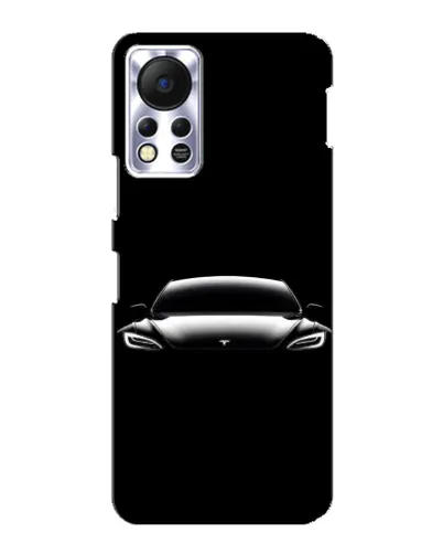 Чохол для Infinix Hot 11s з картинкою «Фари Tesla Night»