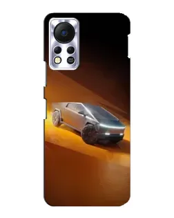 Чехол для Infinix Hot 11s с картинкой «Cybertruck в пустыне» Чехол для Infinix Hot 11s с картинкой «Cybertruck в пустыне»