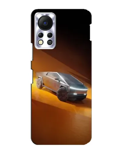 Чохол для Infinix Hot 11s з картинкою «Cybertruck у пустелі»