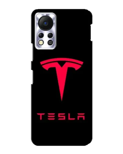 Чохол для Infinix Hot 11s з картинкою «Tesla Red Logo»