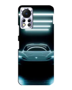 Чехол для Infinix Hot 11s с картинкой «Tesla в неоне» Чехол для Infinix Hot 11s с картинкой «Tesla в неоне»
