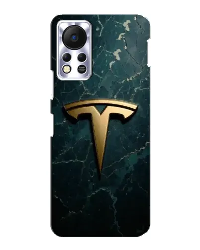 Чохол для Infinix Hot 11s з картинкою «Мармурова Tesla Gold»