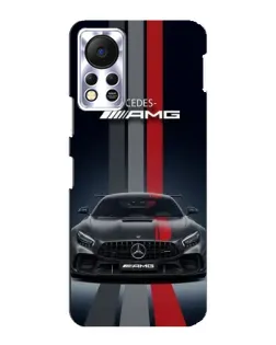 Чехол для Infinix Hot 11s с картинкой «Mercedes — белый карбон»