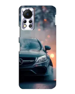 Чехол для Infinix Hot 11s с картинкой «Mercedes — ночной город»
