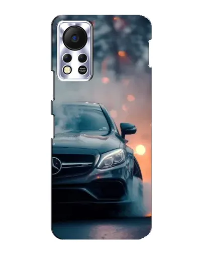 Чехол для Infinix Hot 11s с картинкой «Mercedes — ночной город»