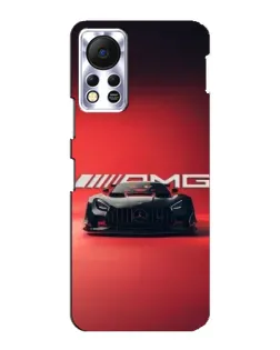 Чехол для Infinix Hot 11s с картинкой «Mercedes AMG — красная линия»