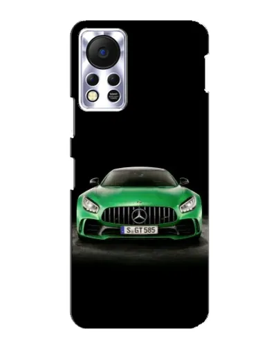 Чехол для Infinix Hot 11s с картинкой «Mercedes — неоновый лого»