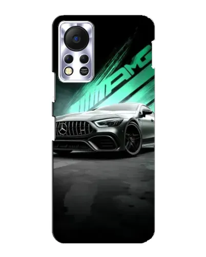 Чехол для Infinix Hot 11s с картинкой «Темный Mercedes AMG»