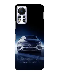 Чехол для Infinix Hot 11s с картинкой «Ночной Mercedes EQ»