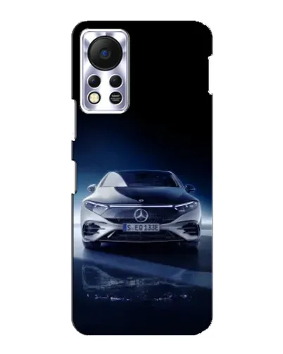 Чехол для Infinix Hot 11s с картинкой «Ночной Mercedes EQ»