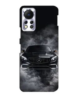 Чехол для Infinix Hot 11s с картинкой «Mercedes в дыму»