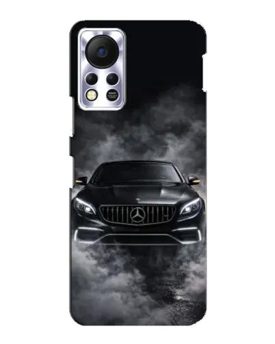 Чехол для Infinix Hot 11s с картинкой «Mercedes в дыму»